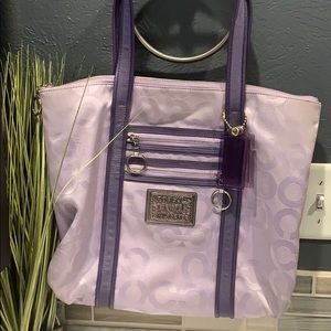 Purple coach bag!